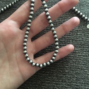 Sterling silver Navajo pearl necklace